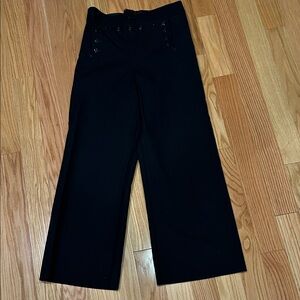 Vintage black wool sailor pants 31R